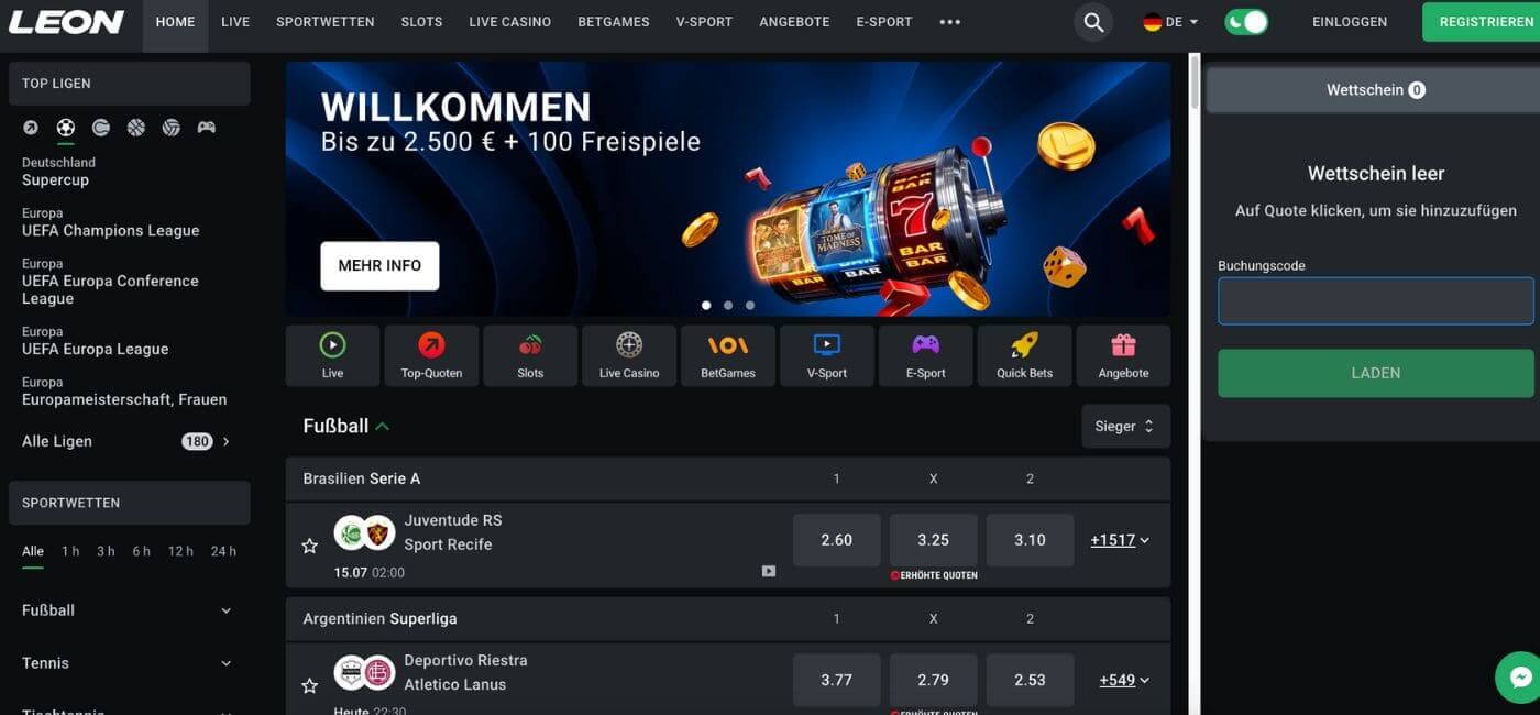 Leon Sportwetten